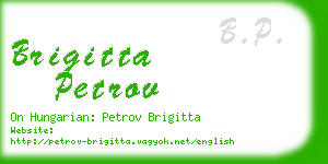 brigitta petrov business card